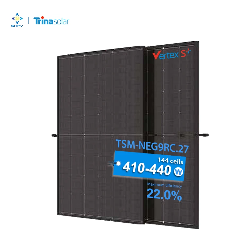 Europe Warehouse Trina N Type I-Topcon Module 410W 415W 420W Bifacial Dual Glass 425W 430W 435W 440W Vertex Solar Panels