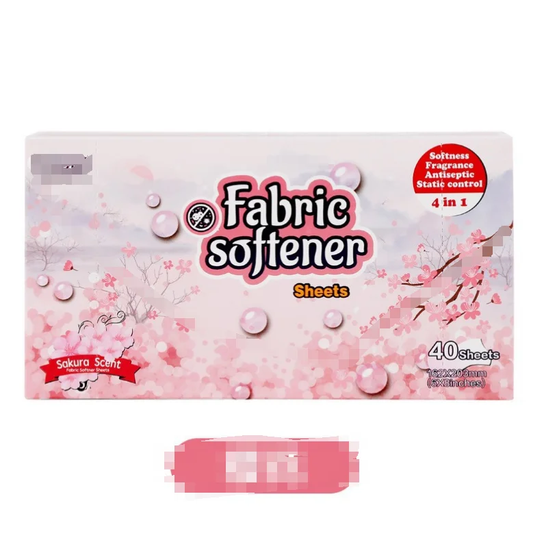 Plant Based Fabric Softener Sheets Tumble Dryer Sheet Environmental Biodegradable compostable Fabric Softener 120pcs