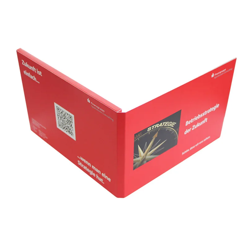 Best video brochure 2021 Gv  cards custom quilling paper handmade greeting card video book  memory card 4 gb sd
