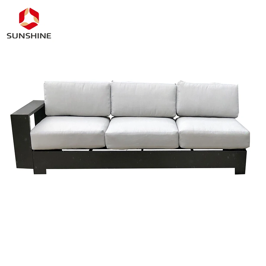 New Arrival Hot Sale L Shape Aluminum Garden Outdoor Furniture Set