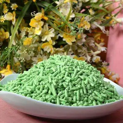 Best Price High Quality Non-sticky Natural Plant Tofu Cat Litter Green Tea Flavor Tofu Cat Litter