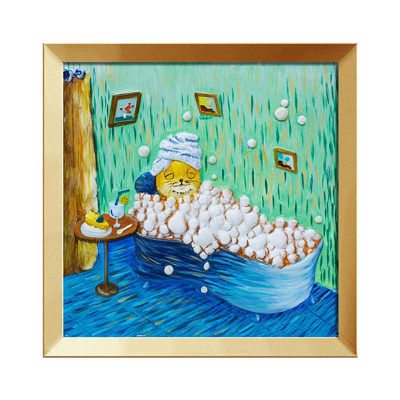 Забавный рисунок красочные Ван Гог подарки для детей класс искусства ручной работы 3d Декор художественная