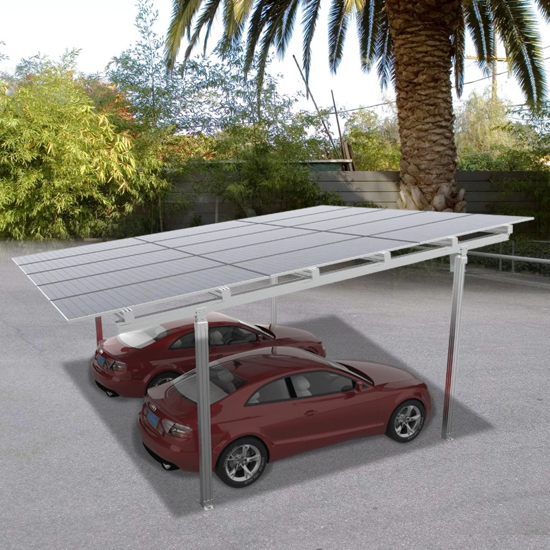 Wholesale Stainless Steel Carbon Steel Solar Energy Carport Mounting System Waterproof PV Parking Structure for Solar Carports