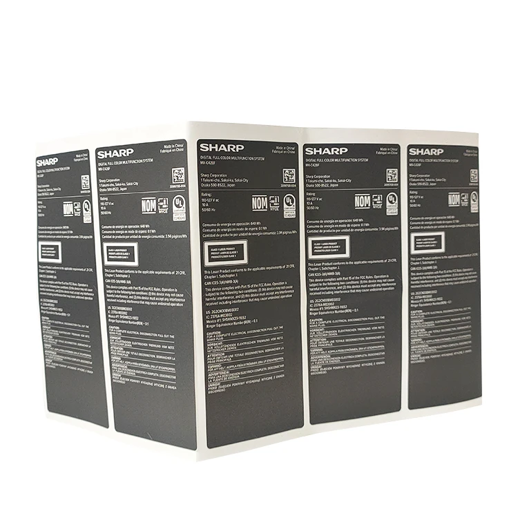 High quality custom electronic shelf label stickers waterproof self adhesive sticker label for electronic products