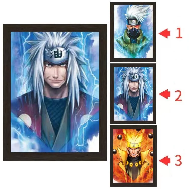 Wholesale Hokage Jujutsu Kaisen Bleach HUNTERS Anime PVC Posters 3D Lenticular Poster Hologram Motion Cartoon Print Wall Art