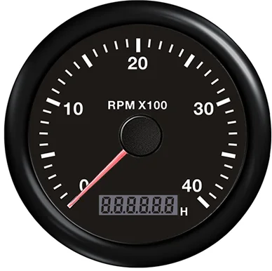 Tachometer RPM gauge 12000RPM Trucks Motorcycle Marine Boats 85mm Digital hour meter