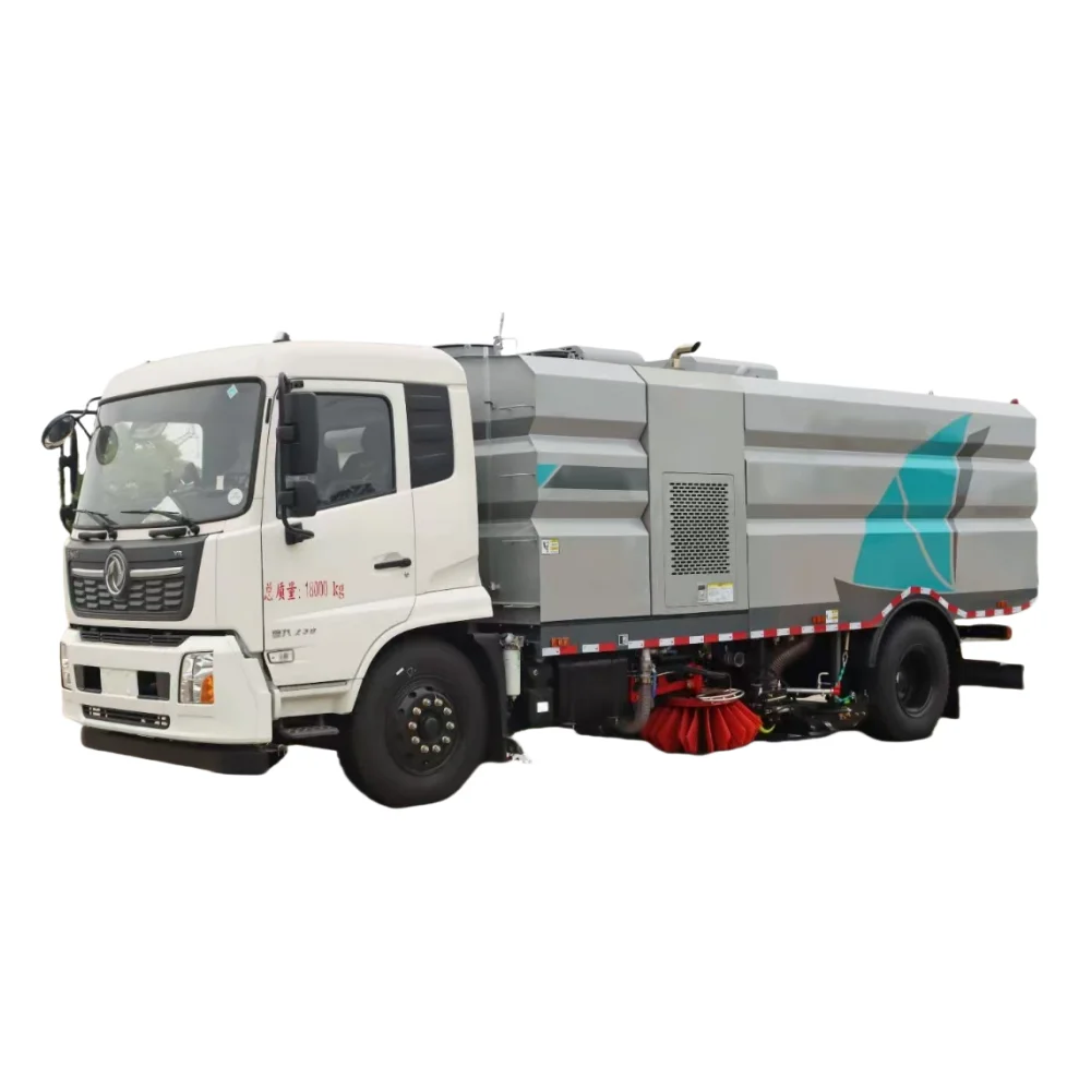 4*2 18 Tons Road Sweeper New Used Condition Construction Industry Mechanical Sweeper Motor Pump Engine Car Source Manufacturer