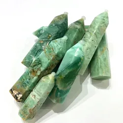 Natural stones crystal crafts energy healing crystals hexagonal quartz towers green fluorite point