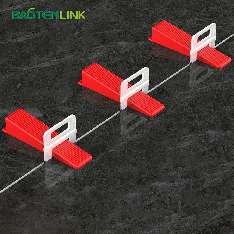 Tile Leveling System Clips 1/8" Include 100pcs Tile Leveling Spacers More Flexible Combination For Tile Leveling Installati