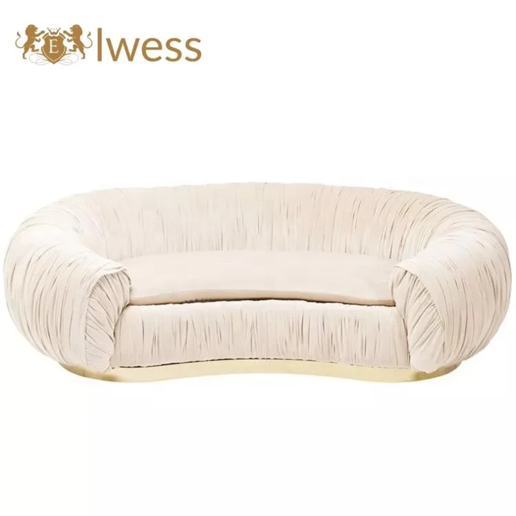Factory Direct Sale 4 Seater 7 Set Linen Aluminum Outdoor Multicolor Cover For Couch And curved sofa