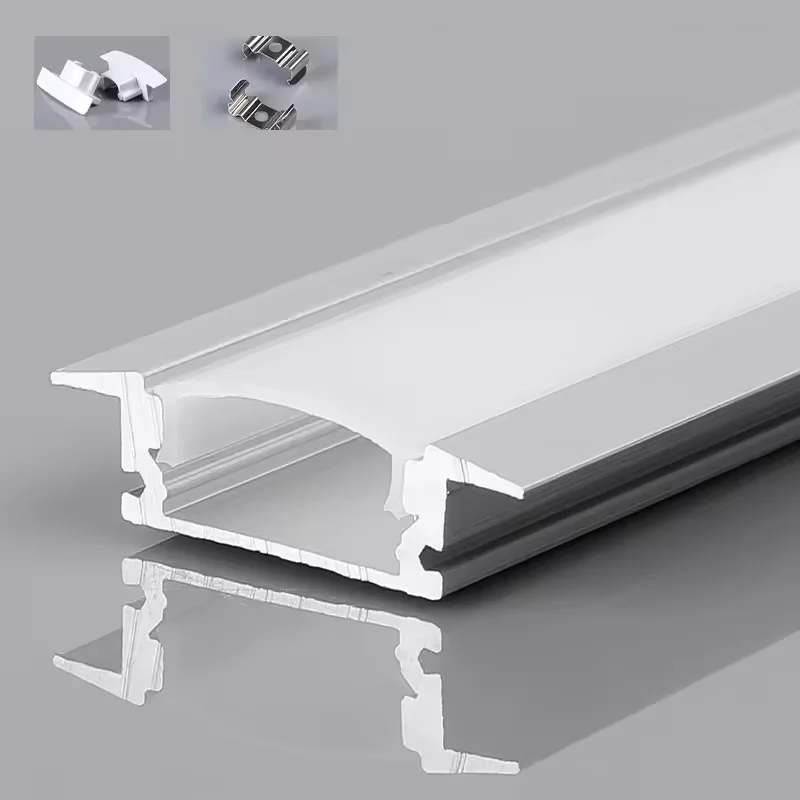 Светодиодный экструдированный алюминиевый профиль встраиваемый канал с шириной 7 мм 17 Светодиодная лента для светодиодной потолочной/настенной лампы