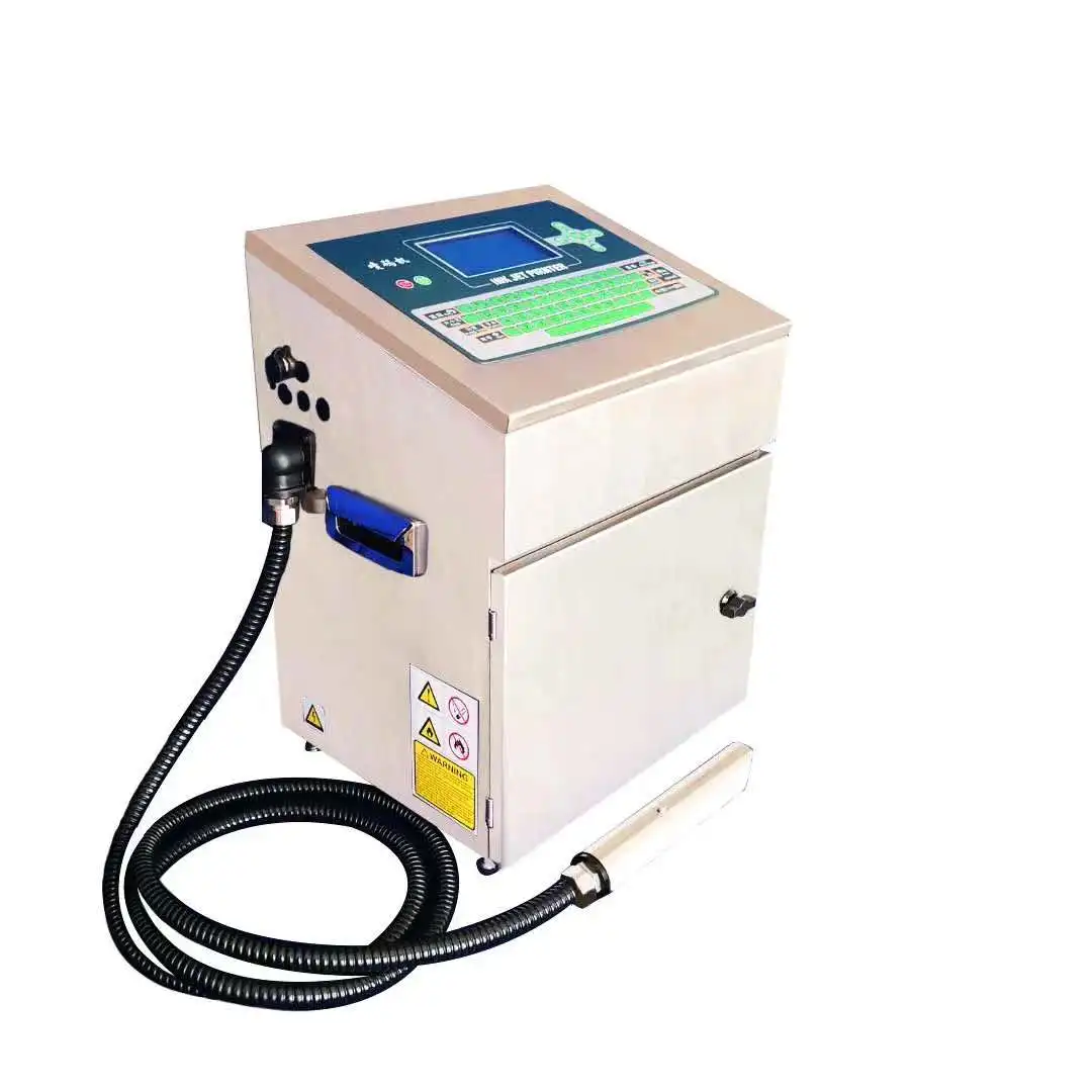 High Speed  CIJ Industrial Marking Machine High Configuration Small Characters Continuous Batch Inkjet Code Date Printer