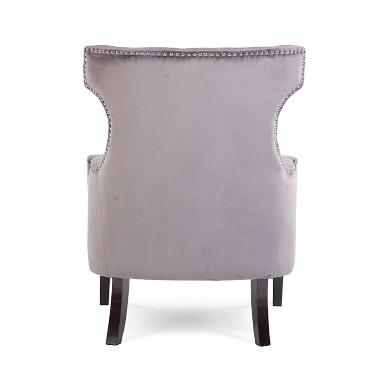 
Factory direct customization Fabric wooden frame new foam wooden legs modern chair living room chairs lounge chairs 