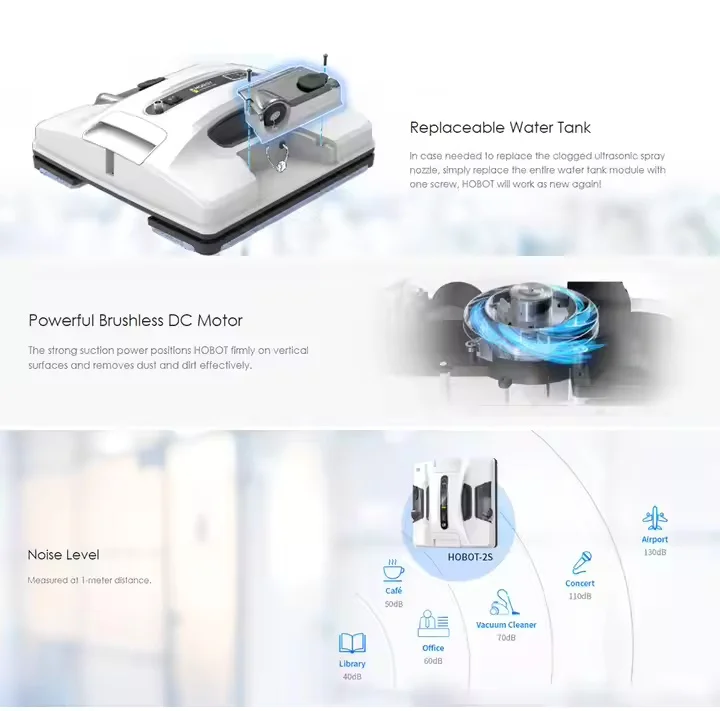 Умный робот-пылесос HOBOT 2S технология AI S2.1 ультразвуковая насадка Wi-Fi и приложение для смартфона пульт дистанционного управления очистки