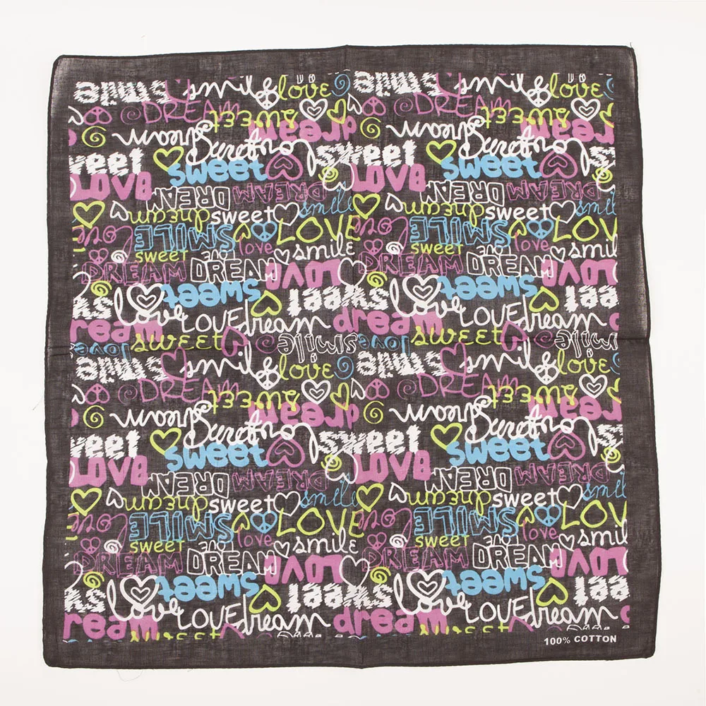 Custom Cotton Printed Paisley Bandana  handkerchief