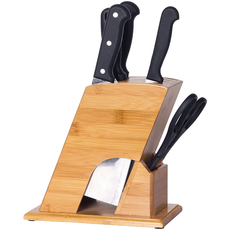 
High Quality Bamboo Box Knife Holder Kitchen Knife Block 