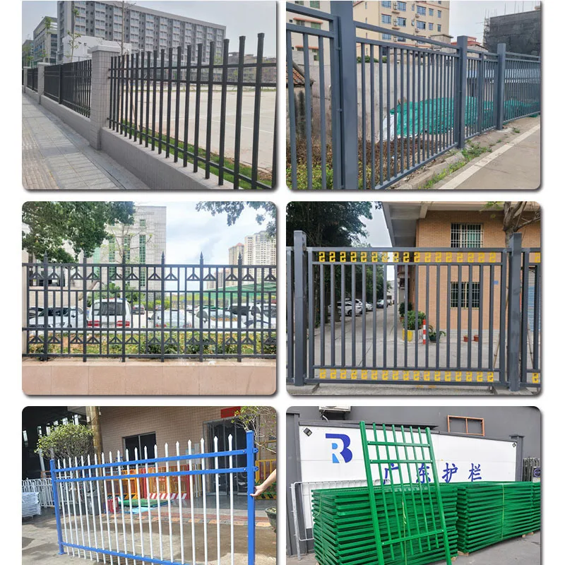 Wholesale Galvanized Steel Metal Iron Garden Fence Outdoor PVC Coated Driveway Gate Villa Swing Gates