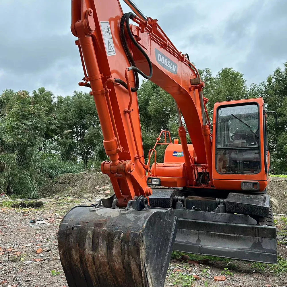 Korea оригинальный Doosan 150 колесный экскаватор/15 тонн DOOSAN DH150w-7 подержанный экскаватор по низкой цене распродажа