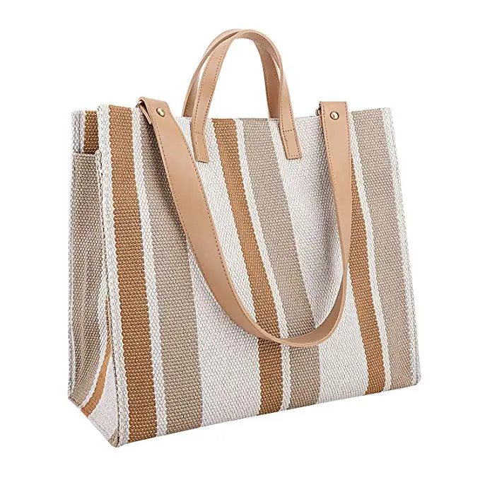 Jute Burlap Tote Bags Reusable Burlap Shopping Bags with Handles Blank Totes