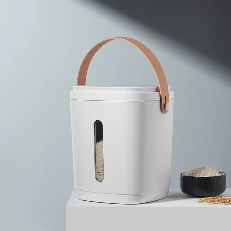customize smart vacuum rice bucket grain storage barrel food storage box for kitchen grain rice container fit for Grain storage