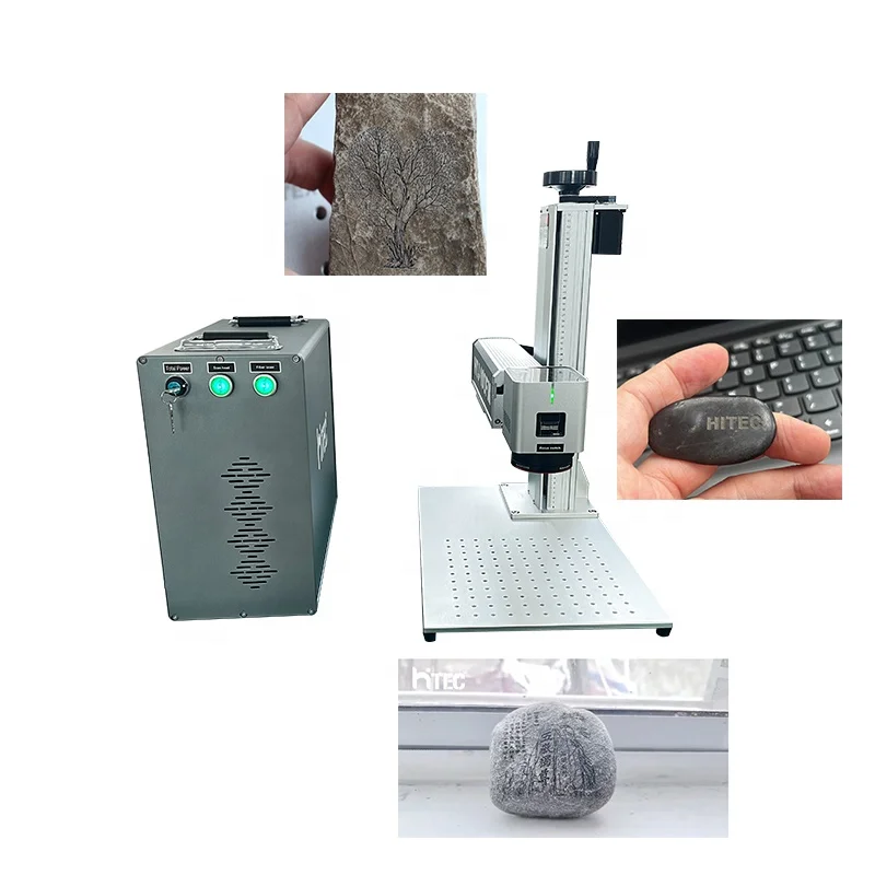 Promotion price fiber laser marking machine deep engrave stone jewelry fiber laser engraver with 100w JPT Mopa M7 laser source