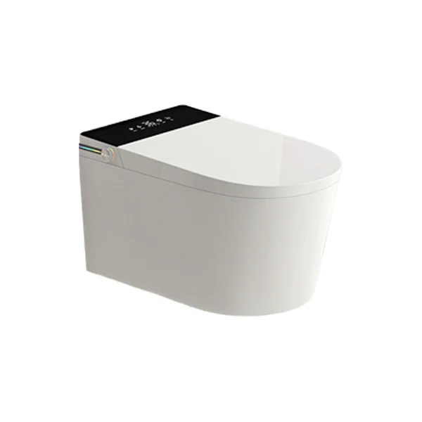 white Luxury Smart Toilet Remote Control Electric Automatic round Bowl Advanced Seat Heating Function wall hung smart toilet