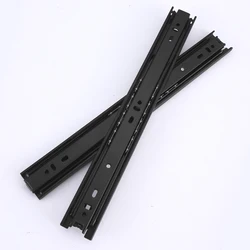 Hot Sale 40mm Silver Zinc/Black Zinc kitchen drawer slide for Furniture Drawer