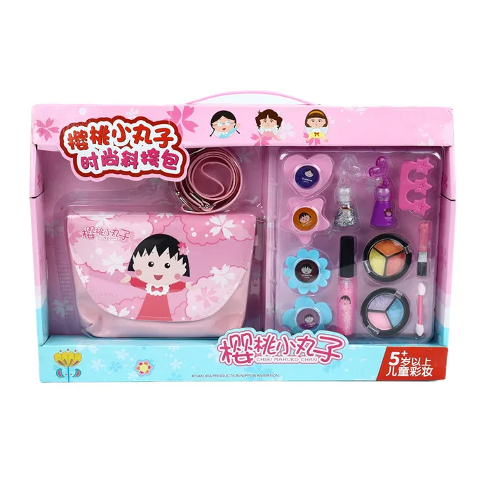 New Design Fashion Kids Beauty Girls Pretend Makeup Set Cosmetic With Bag