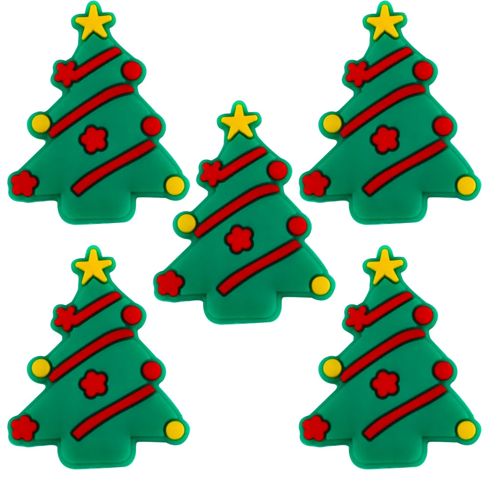 Xinghan New Design BPA Free Baby Teething Toy DIY Pacifier Accessories Christmas Tree Silicone Beads