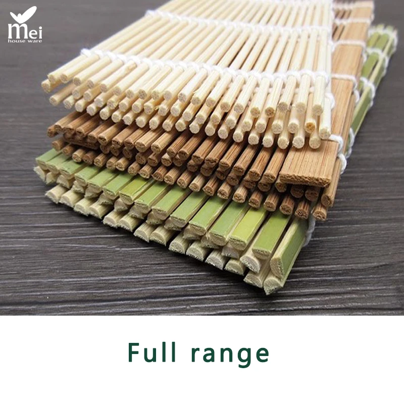 Bamboo Leaf Frozen Masago Roe 27cm 24cm  Green Bamboo Sushi Rolling Mat