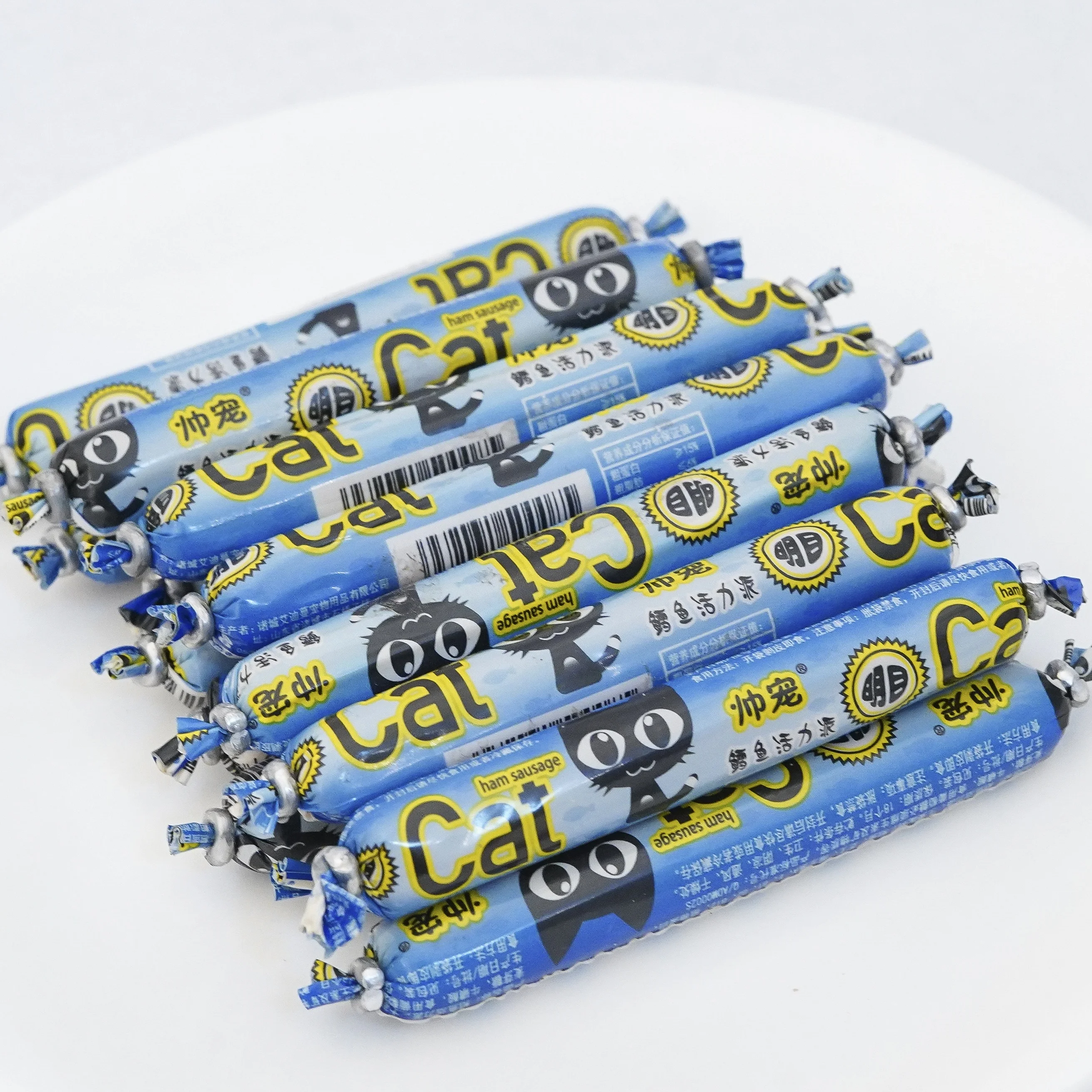 Pet suppliers cat wet  food cod ham sausage  cat treat pet food