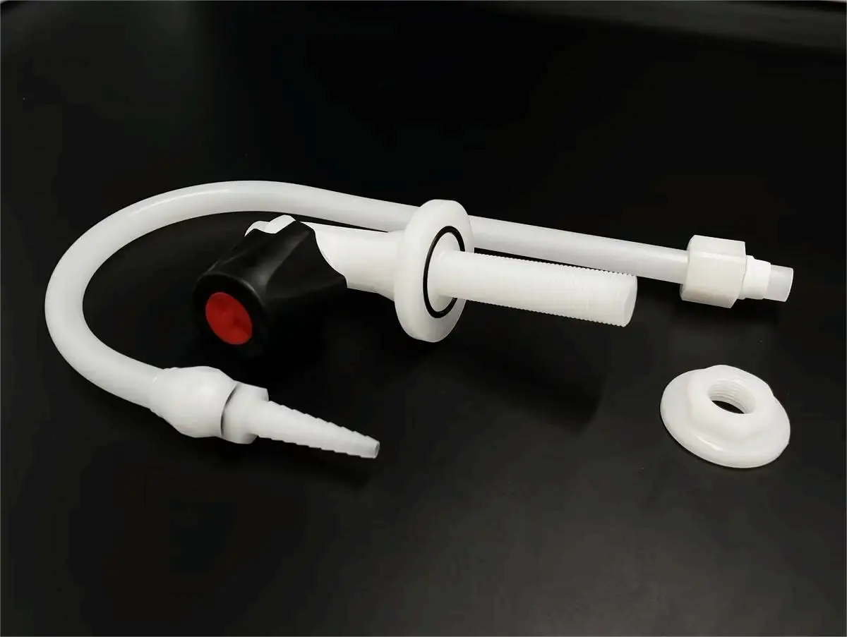 Factory wholesale PVDF Goose Neck tap faucet for laboratory and industrial use