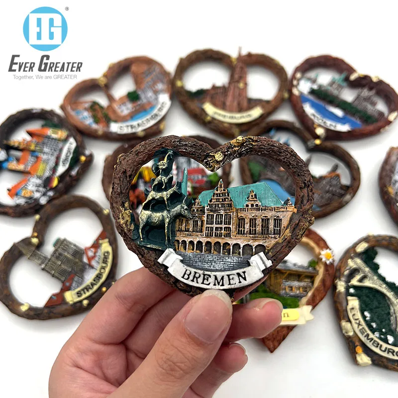 Wholesale Personalized 3D Miniature Fridge Magnet of Resin Tourist Souvenir Collecting Gift