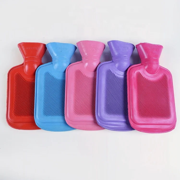 
hot water bottle nature rubber pvc 2000ml 1500ml 1000ml 500ml red green blue cover BS bolsa 
