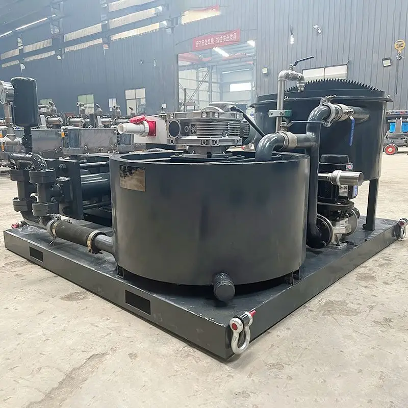 Jet Grouting Mixer And Agitator Grout Station For Water And Cement