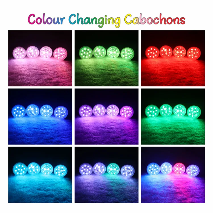 Aglare Waterproof IP65 Outdoor RGB led cabochon light chameleon led amusement ride lighting