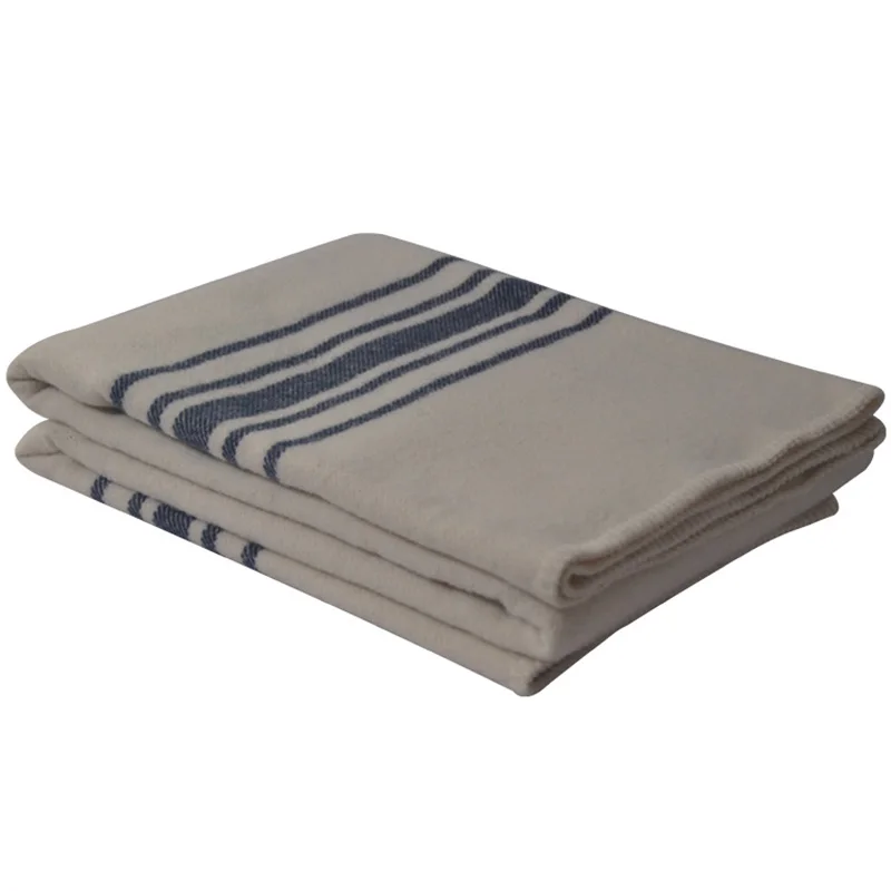 BLUE PHOENIX lamb wool blanket woven stripe lock stitch thick winter wearable women moving turkish blankets