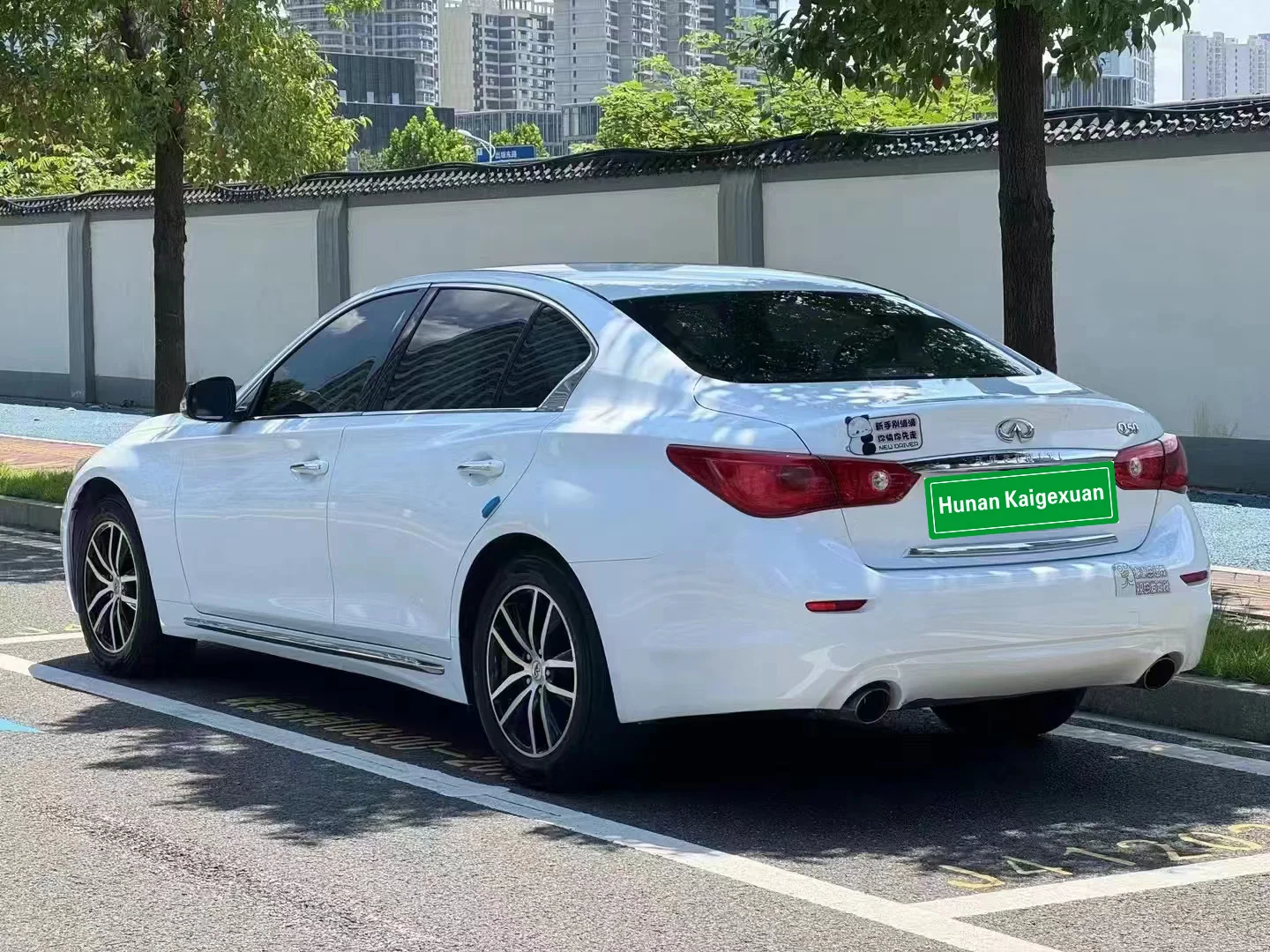 Подержанные автомобили 2015 Infiniti Q50L 2 0 T с панорамным Люком на крыше кожаные сиденья левое рулевое управление подержанные для продажи