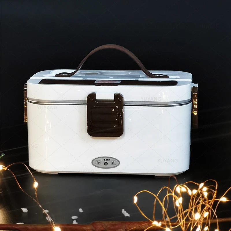 Own Brand 1.8L Zhongshan Electric Lunch Box 304 Stainless Steel Separated Office School Bento 80W Self Heating Lunchbox