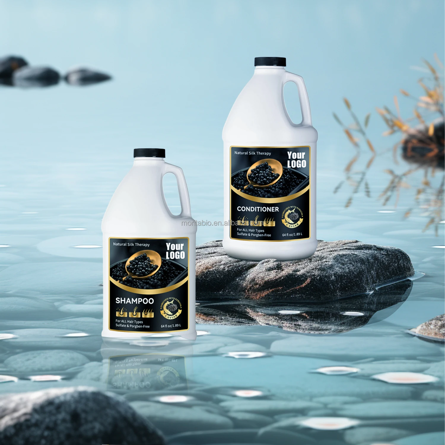 3L Private Label Daily Hair Care Shampoo Smoothing Deep Cleaning Hair Nourish Black Rice Shampoo 3 liters
