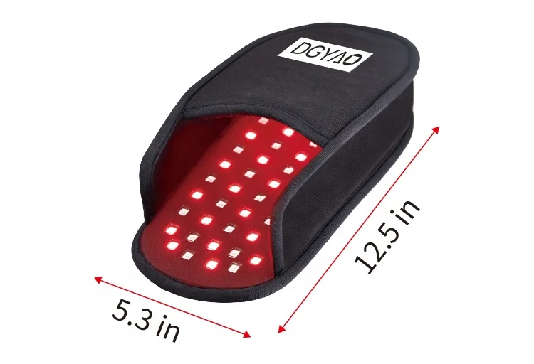 DGYAO Red Infrared Light Therapy Slipper Near Infrared LED 880nm 660nm for Foot Pain Relief (SMD LED, 1 pad)