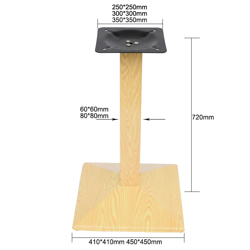 wholesale gold metal marble pillar legs round glass top de table base for dining table