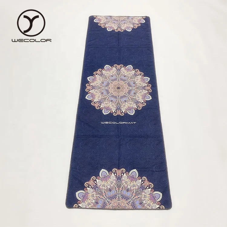 Factory Sale Various Drying Colorfast Suede Yoga Microfiber Beach Towel Custom