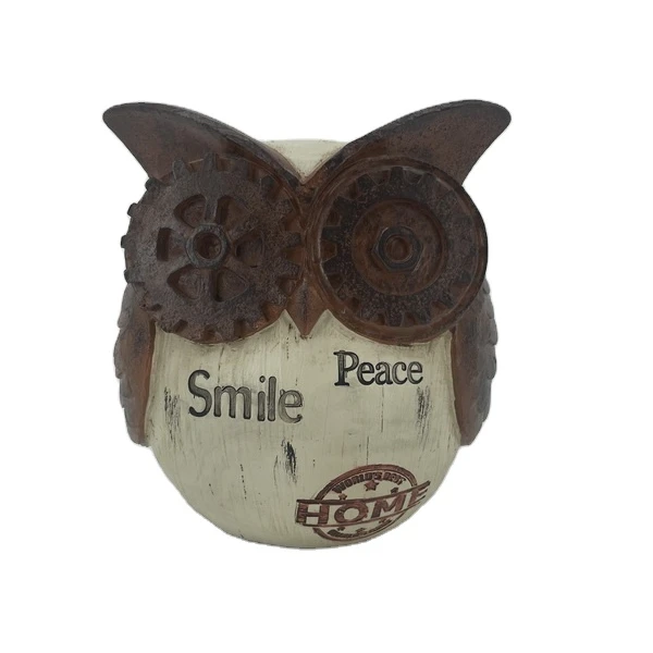 New Design Owl Figurine Wholesale Resin Owl Statue Gifts Home Decoration Garden Decoration Table Decor Resin Owl Statue
