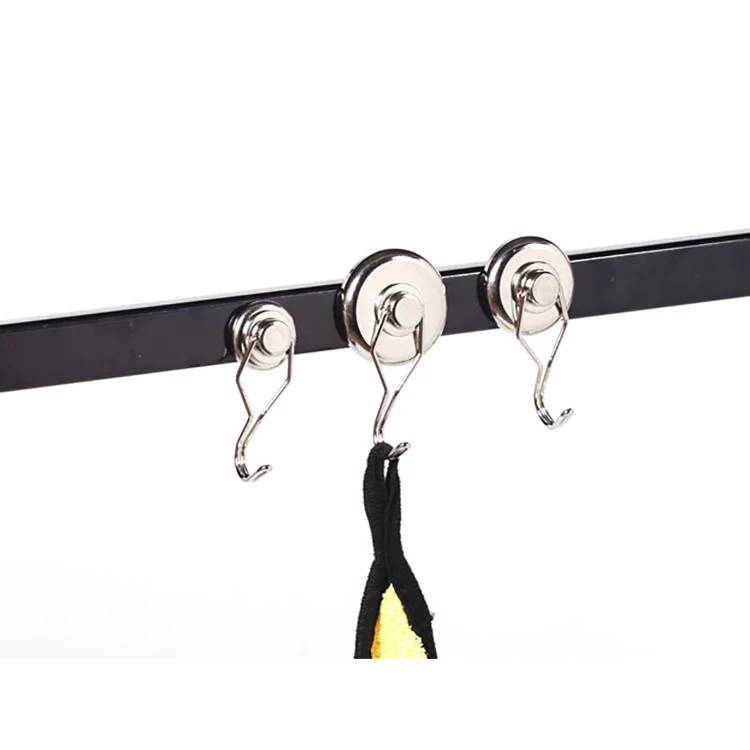 Hot Selling High Quailty neodymium pot magnetic magnet hook belt clip  swivel magnet hook D36MM