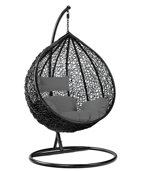 Wholesale Patio Swing Single Egg Chair Hanging Chair with Metal Stand