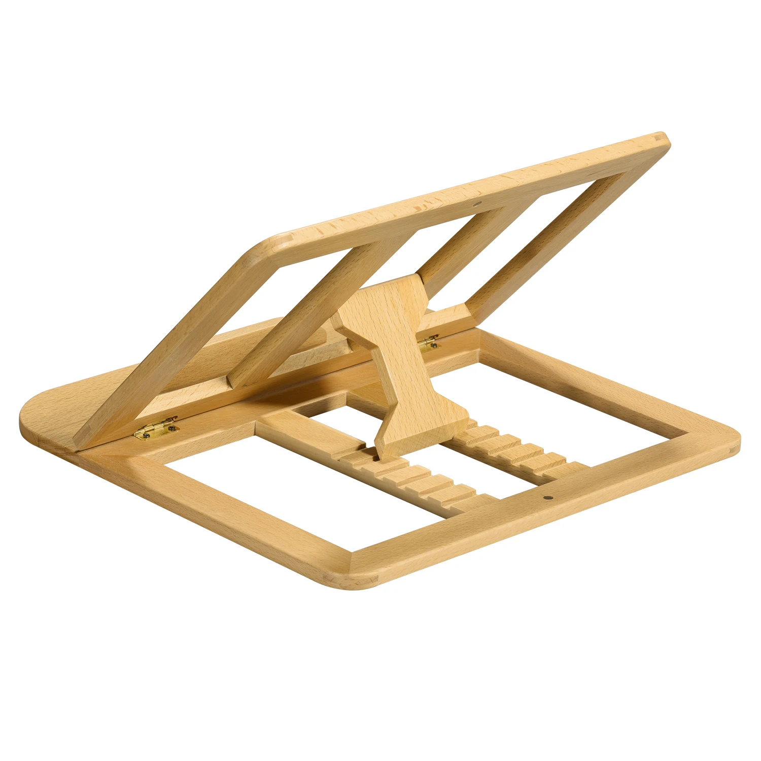 SAMDI Ergonomic Folding Working Use  Height Desk Notebook Riser Computer Portable Wooden Adjustable Laptop Stands Laptop Base