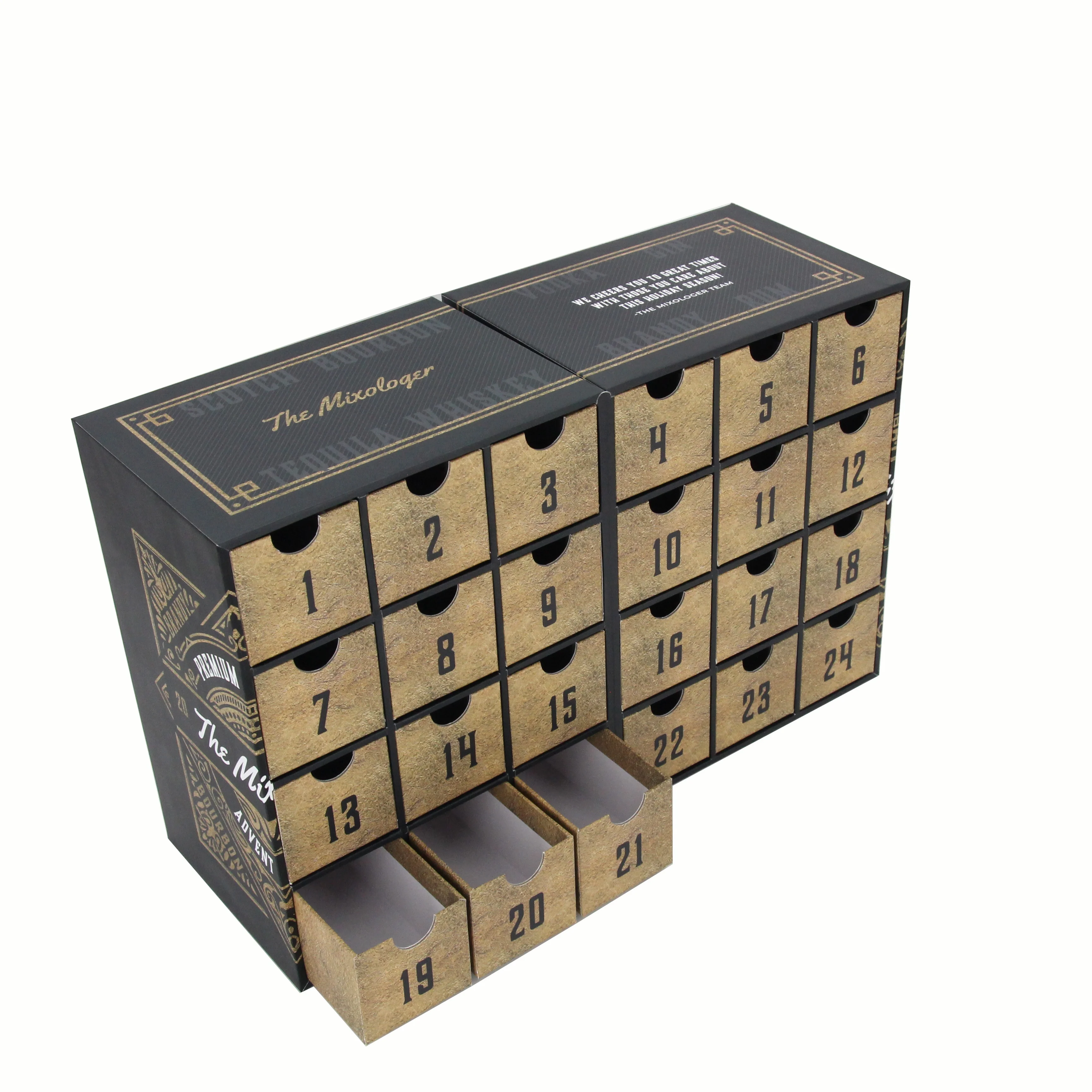 Custom Ramadan Chocolate Advent Calendar Advent Box Cosmetic Advent Calendar Cardboard Packaging Paper Gift Box