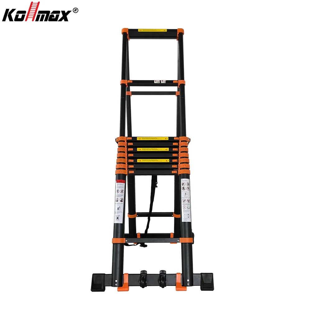 Manufacture Popular Secure 10+10 Double Side Telescopic Ladder Foldable Agility Aluminum Ladders 330lbs