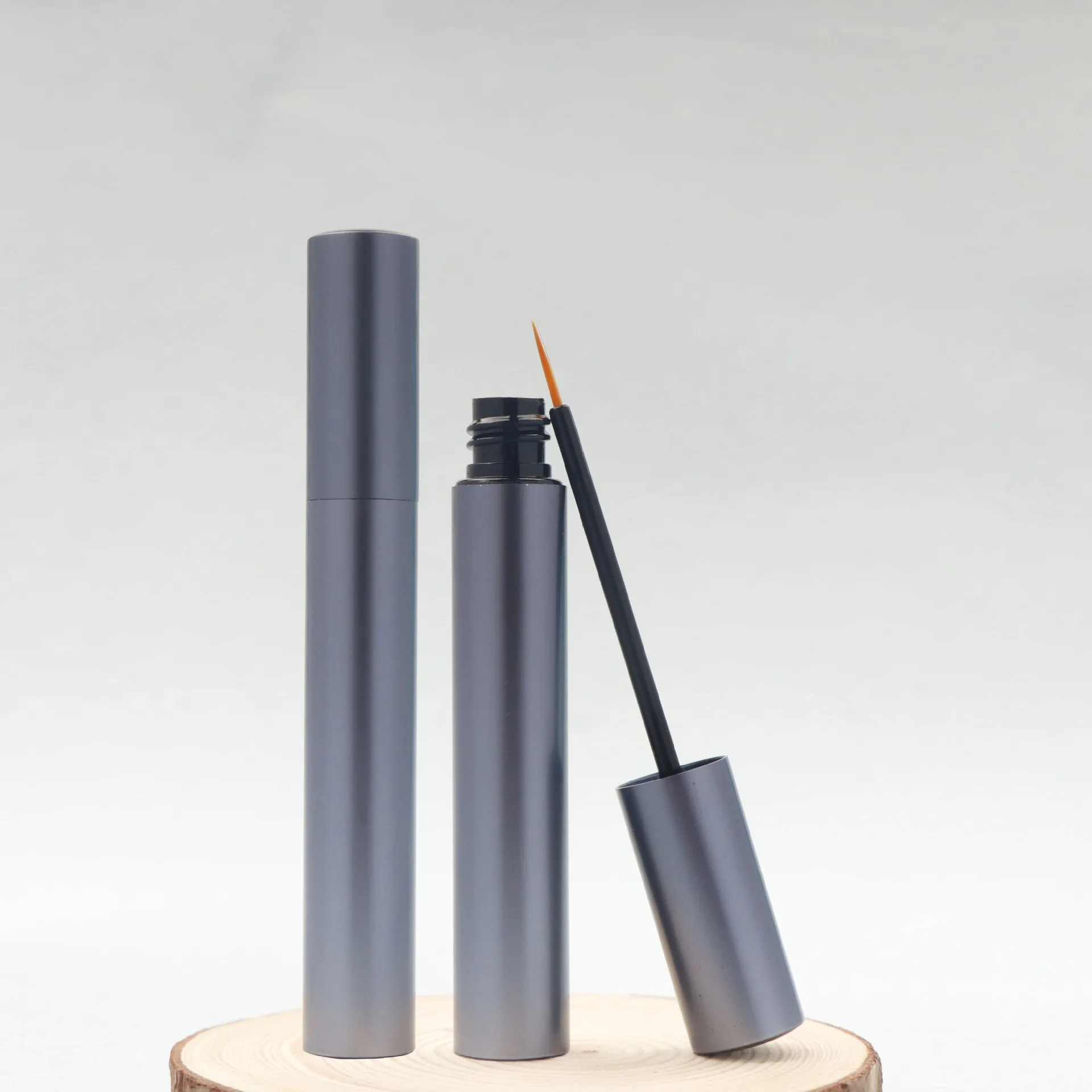 FOCSTAR Custom LOGO 5ml Gold Silver Aluminum Empty Refillable Cosmetic Packaging Metal Container Bottle Eyeliner Tube (BT3119)